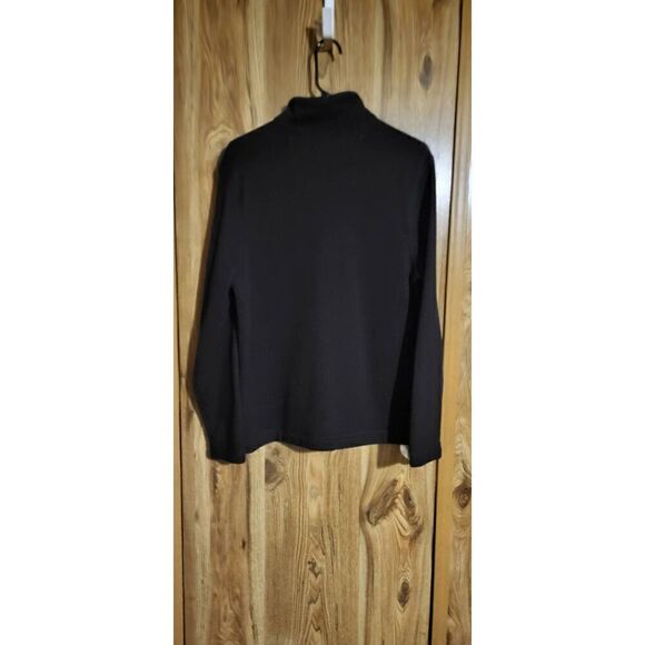 G.H. Bass & Co. Black ribbed fleece pullover - Picture 4 of 4